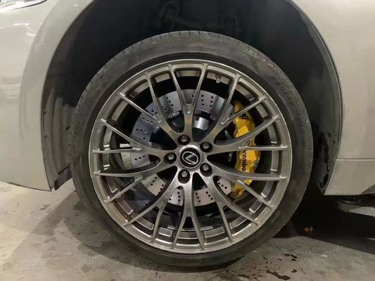 380*34mm Perforated Brake Disc 6 Pot Black Alloy Caliper