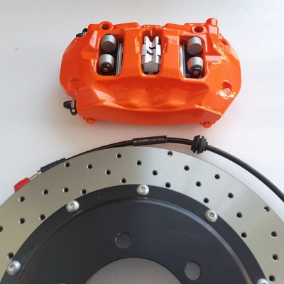 Cayenne 4 Pot Brake Caliper Orange 380mm For Toyota Fortuner