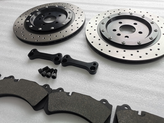 Car Brake Rear Enlarged Disc 324*10mm Bracket GT6 Backup Pads