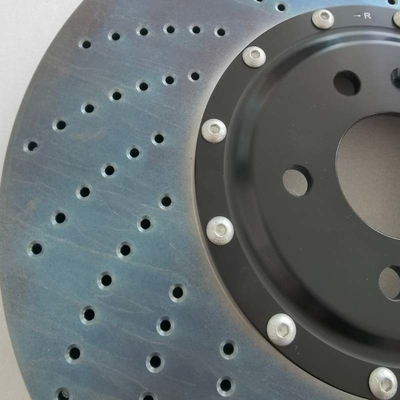 Cast Iron Drilled Brake Disc 420*40mm For Audi A6 10 Pots Brake Caliper