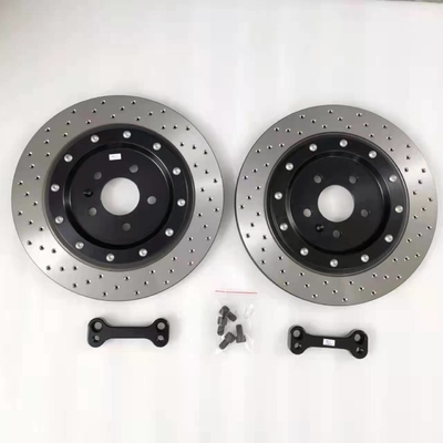 Rear Enlarged Car Brake Disc 370*22mm Black Bell For BMW G38