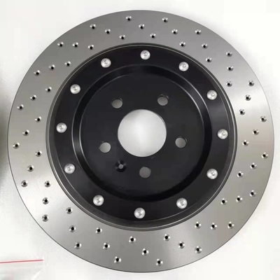 Rear Enlarged Car Brake Disc 370*22mm Black Bell For BMW G38