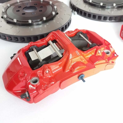 38.1mm 6 Pot Brake Kit Brembo Caliper 345*32mm Disc J Hook For Abarth
