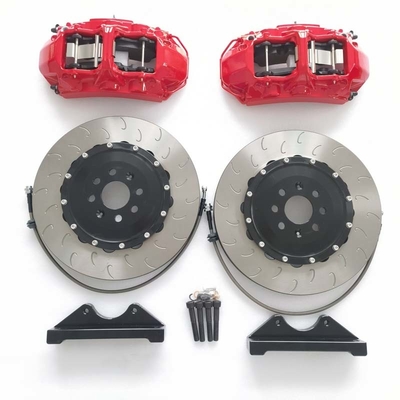38.1mm 6 Pot Brake Kit Brembo Caliper 345*32mm Disc J Hook For Abarth