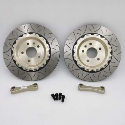 HT250 Oversize Car Rear Disc Brake Parts 330*10mm Customized Bell Bracket
