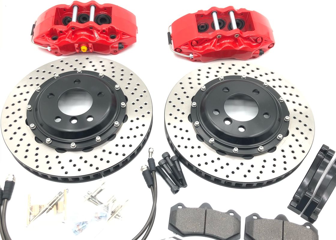 Non Floating Red 6 Pot Brake Kit With 362*32mm Front Disc Brake Kit