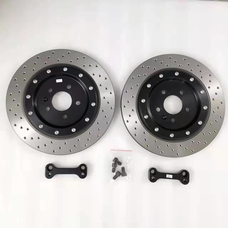 Rear Enlarged Car Brake Disc 370*22mm Black Bell For BMW G38